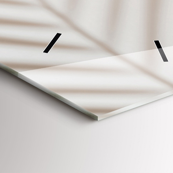 Ceas vertical de perete din sticlă Abstracție cremoasă