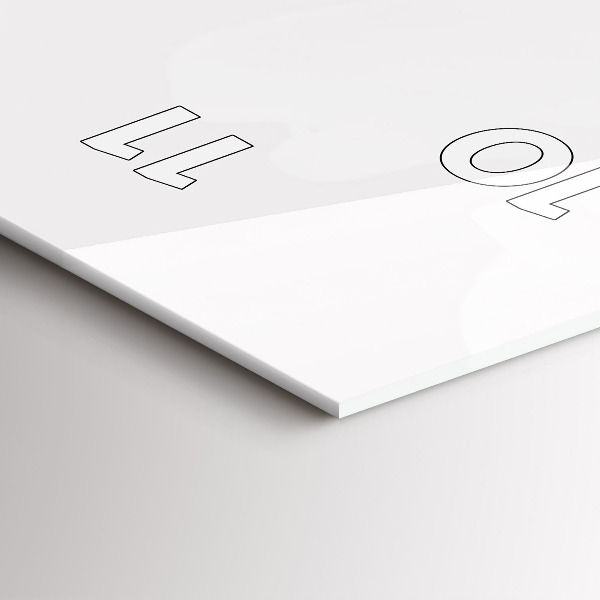 Ceas vertical de perete din sticlă Flori de bujor