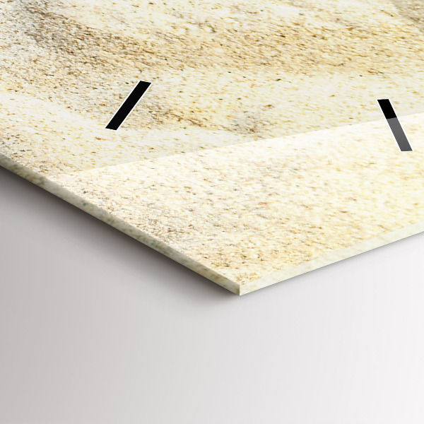 Ceas vertical de perete din sticlă Umbra unui palmier în nisip