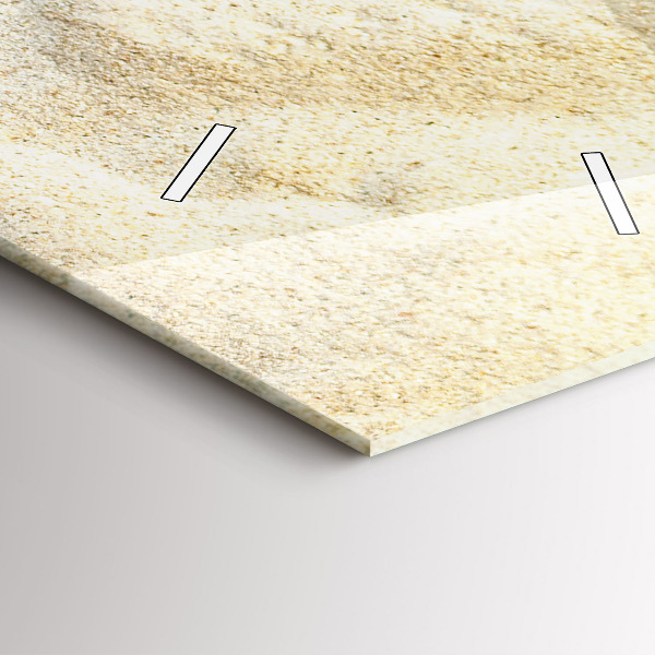 Ceas vertical de perete din sticlă Umbra unui palmier în nisip