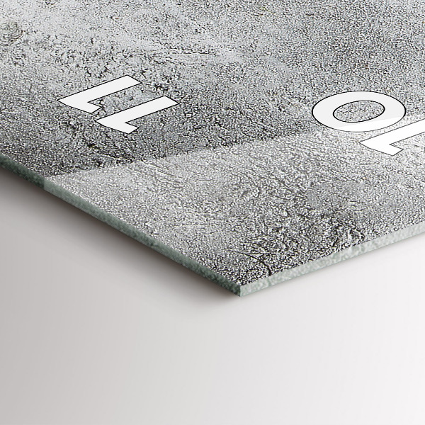 Ceas vertical de perete din sticlă Măsline minimaliste