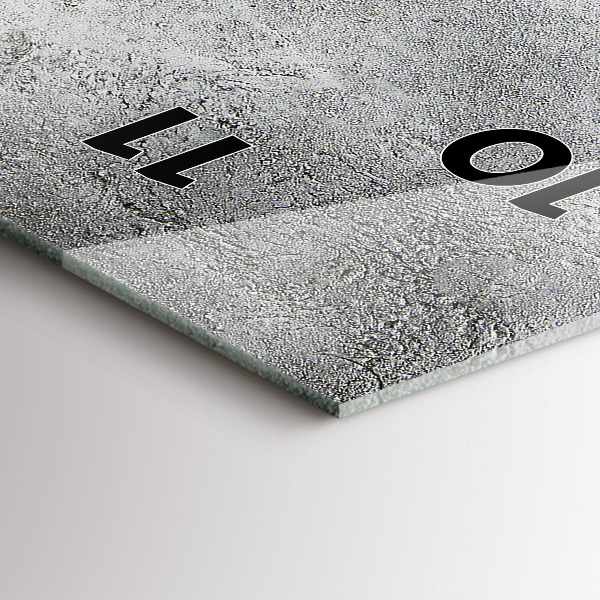 Ceas vertical de perete din sticlă Măsline minimaliste