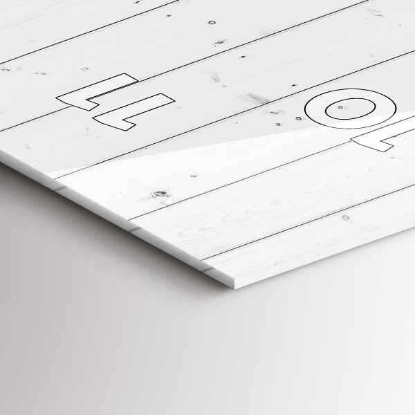 Ceas vertical de perete din sticlă Model de panouri din lemn