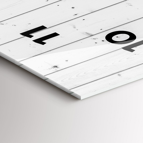 Ceas vertical de perete din sticlă Model de panouri din lemn