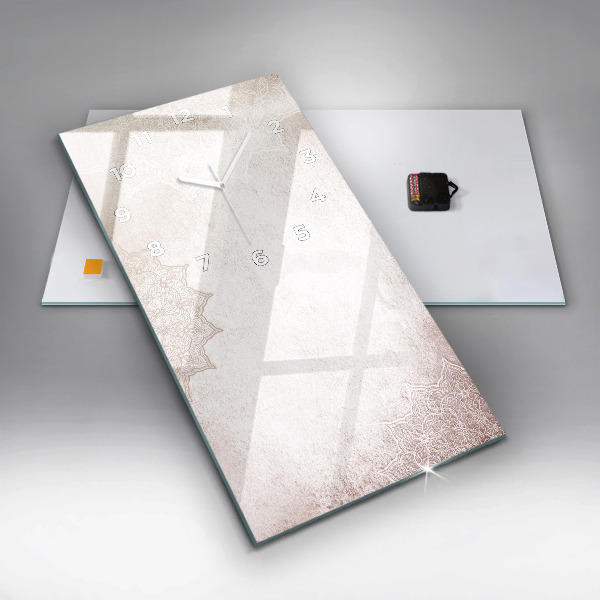 Ceas vertical de perete din sticlă Model decorativ