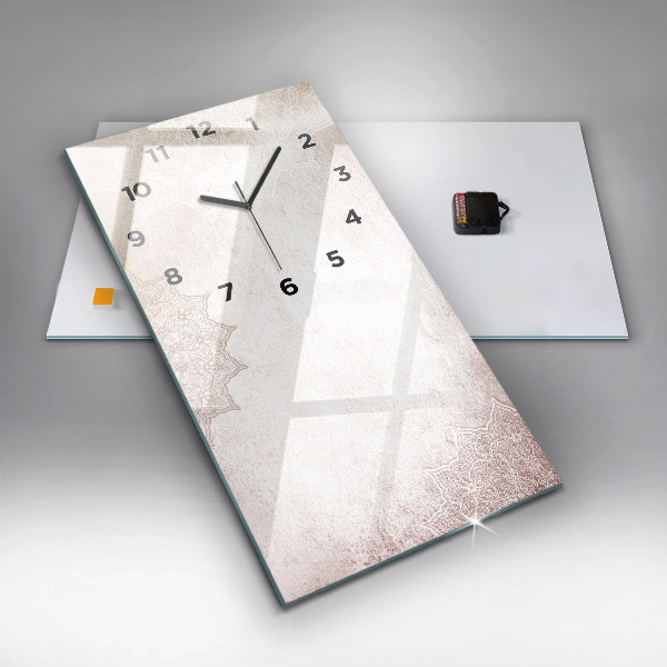 Ceas vertical de perete din sticlă Model decorativ