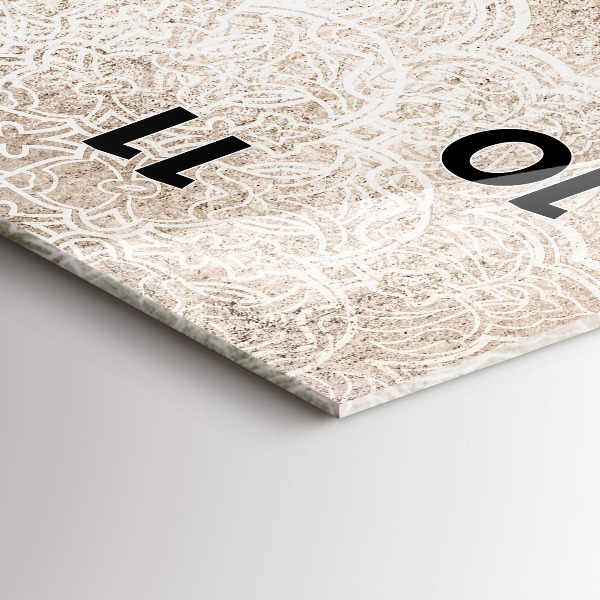 Ceas vertical de perete din sticlă Model decorativ