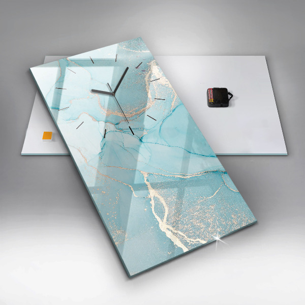 Ceas vertical de perete din sticlă Marmură decorativă