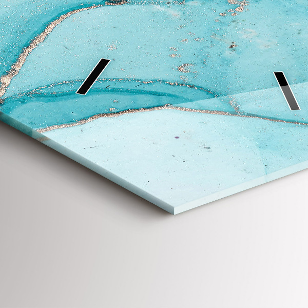 Ceas vertical de perete din sticlă Marmură decorativă