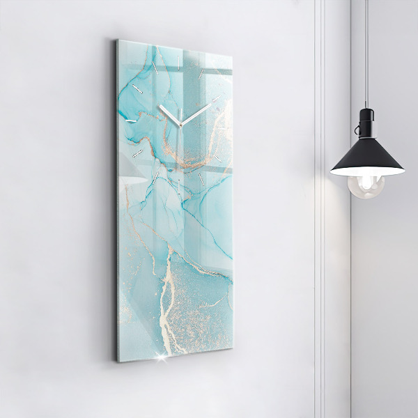 Ceas vertical de perete din sticlă Marmură decorativă