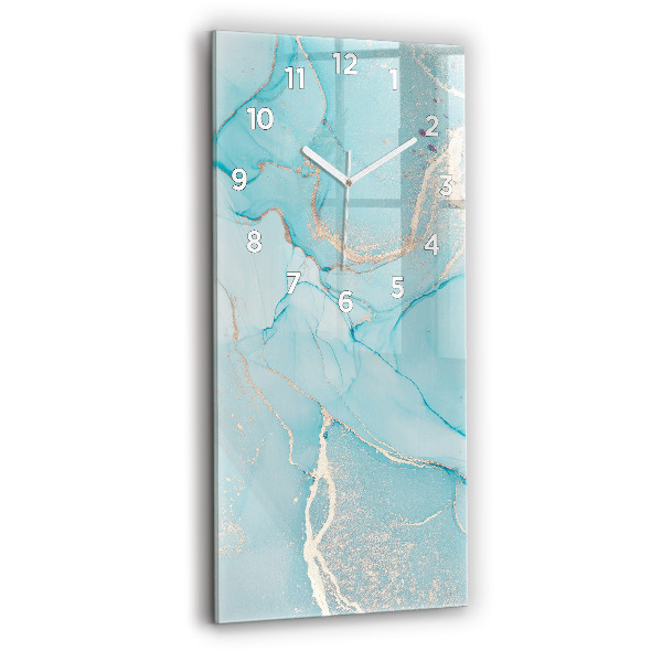Ceas vertical de perete din sticlă Marmură decorativă