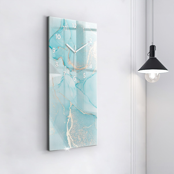 Ceas vertical de perete din sticlă Marmură decorativă
