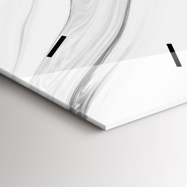 Ceas vertical de perete din sticlă Marmură decorativă