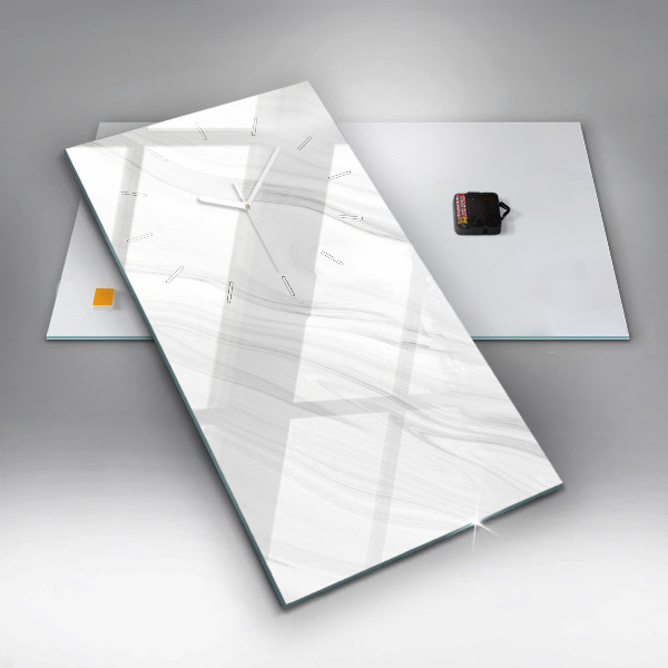 Ceas vertical de perete din sticlă Marmură decorativă