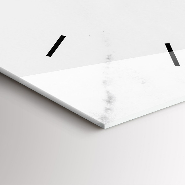 Ceas vertical de perete din sticlă Marmură elegantă