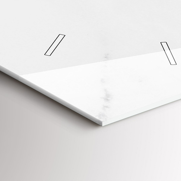 Ceas vertical de perete din sticlă Marmură elegantă