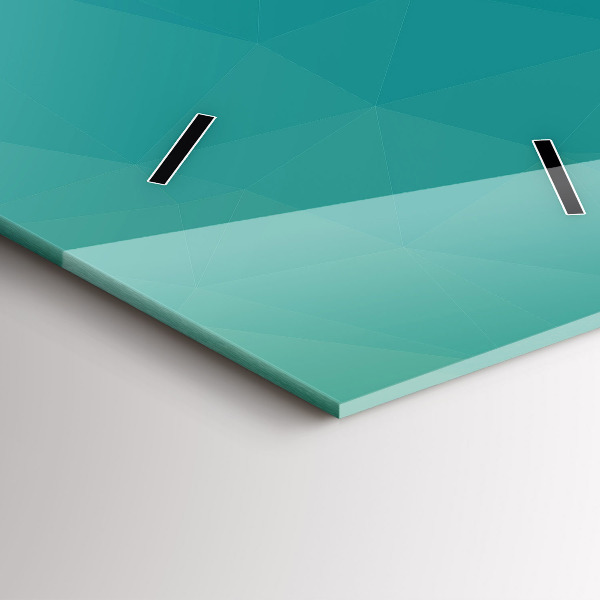 Ceas vertical de perete din sticlă Abstracția nautică