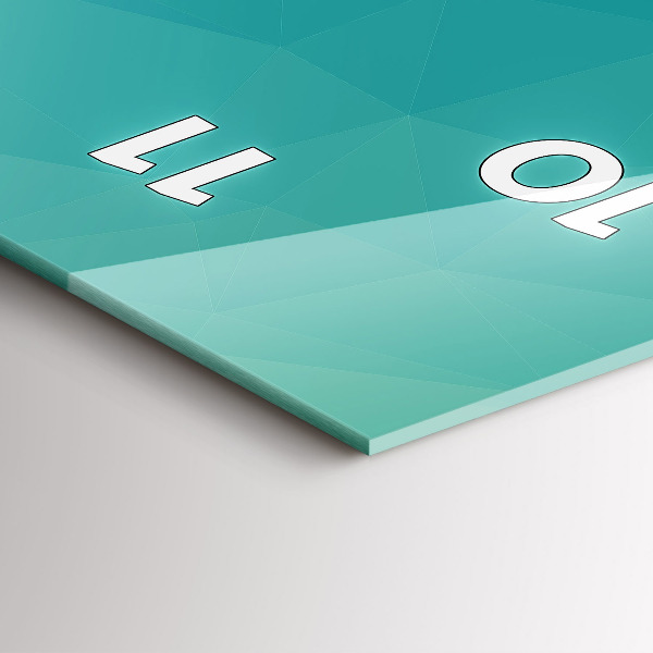 Ceas vertical de perete din sticlă Abstracția nautică