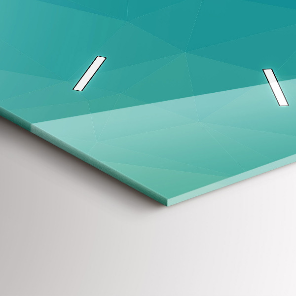 Ceas vertical de perete din sticlă Abstracția nautică