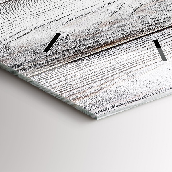 Ceas vertical de perete din sticlă Scânduri vopsite