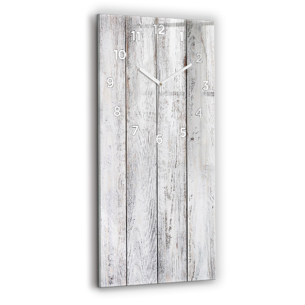 Ceas vertical de perete din sticlă Scânduri vopsite