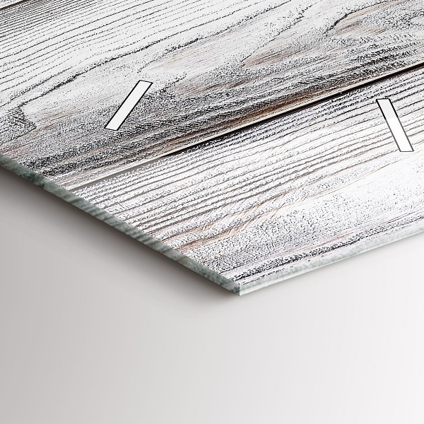 Ceas vertical de perete din sticlă Scânduri vopsite