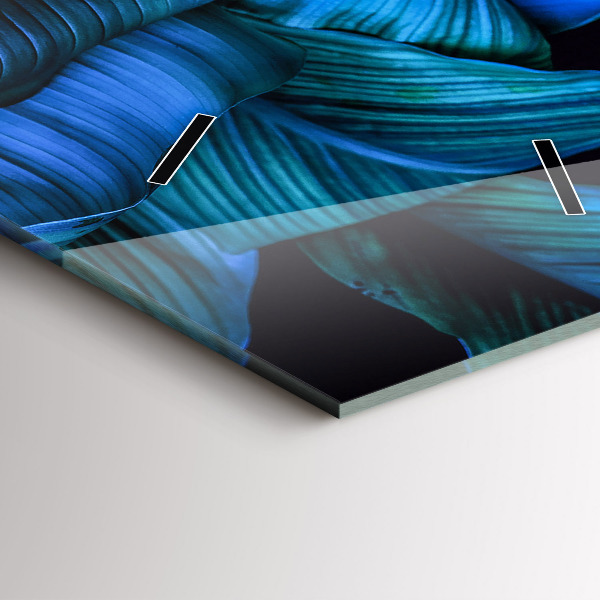 Ceas vertical de perete din sticlă Natura tropicala