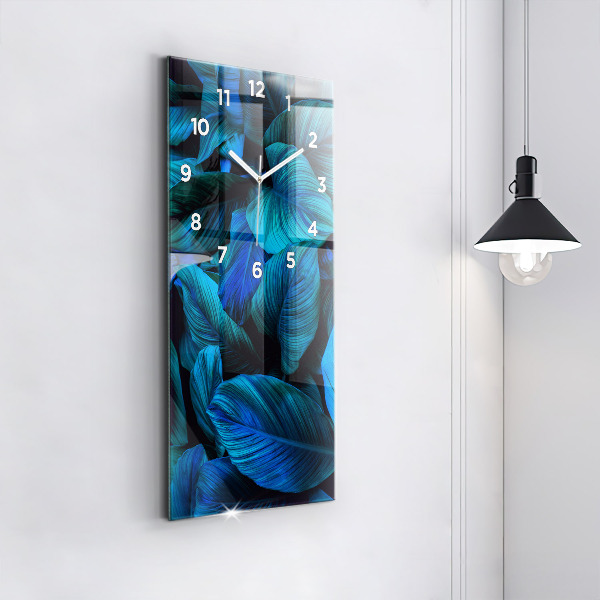 Ceas vertical de perete din sticlă Natura tropicala