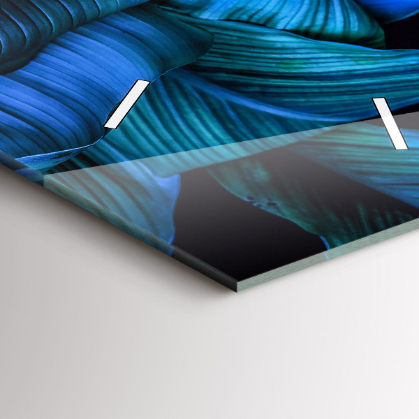 Ceas vertical de perete din sticlă Natura tropicala