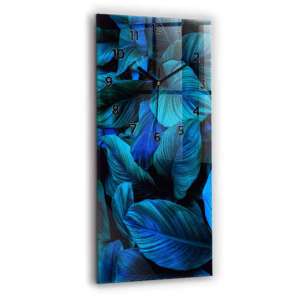 Ceas vertical de perete din sticlă Natura tropicala