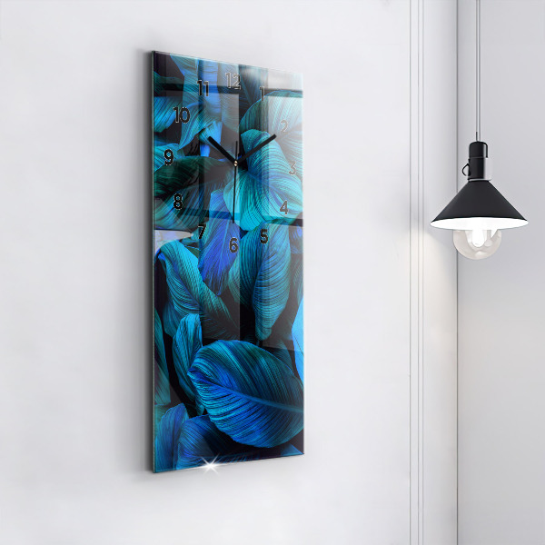 Ceas vertical de perete din sticlă Natura tropicala