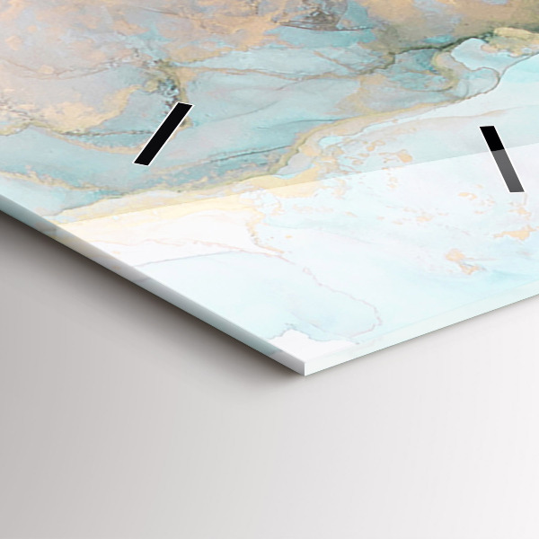 Ceas vertical de perete din sticlă Imagine abstractă