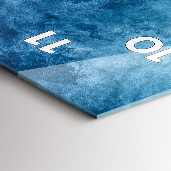 Ceas vertical de perete din sticlă Captarea apei