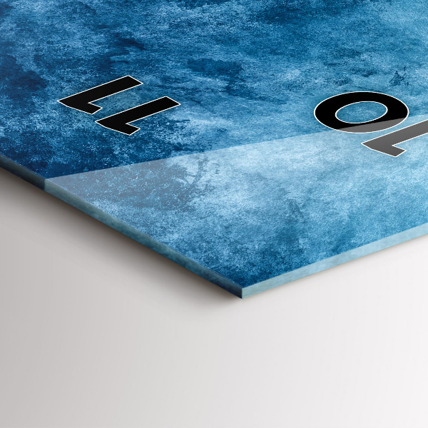 Ceas vertical de perete din sticlă Captarea apei