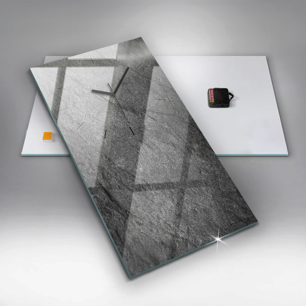 Ceas vertical de perete din sticlă Roca vulcanica