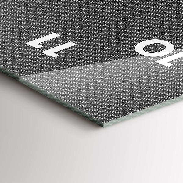 Ceas vertical de perete din sticlă Abstracție întunecată