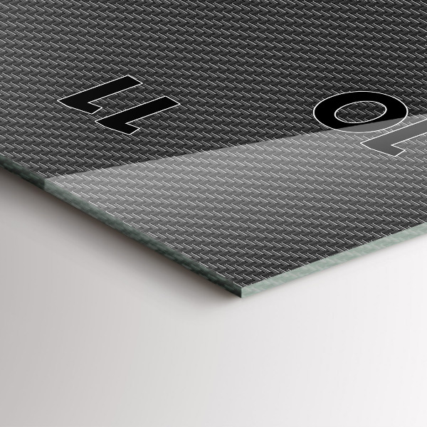 Ceas vertical de perete din sticlă Abstracție întunecată