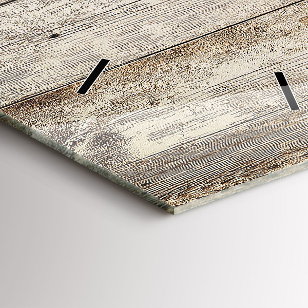 Ceas vertical de perete din sticlă Panouri din lemn