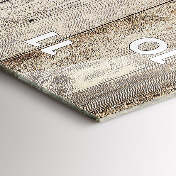 Ceas vertical de perete din sticlă Panouri din lemn