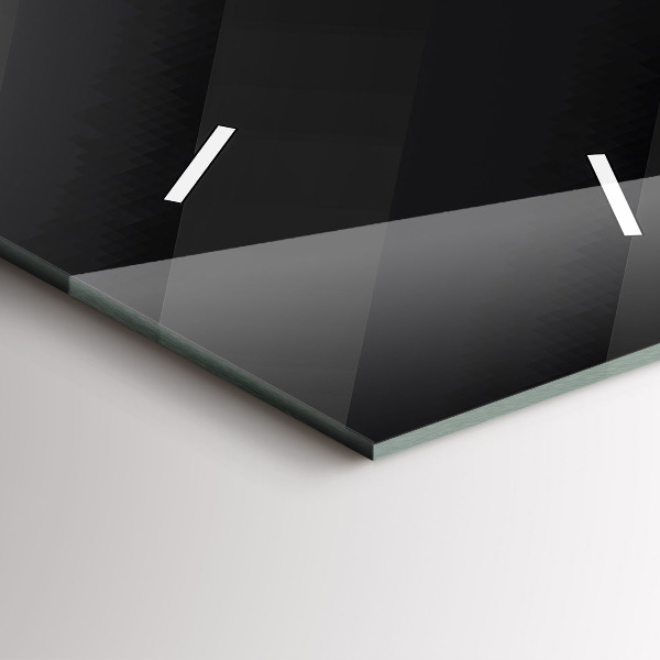 Ceas vertical de perete din sticlă Model de perete întunecat