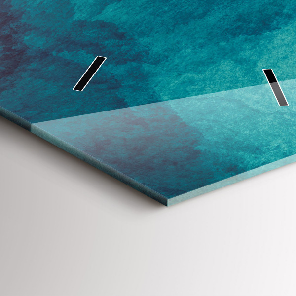 Ceas vertical de perete din sticlă Abstracția adâncimii