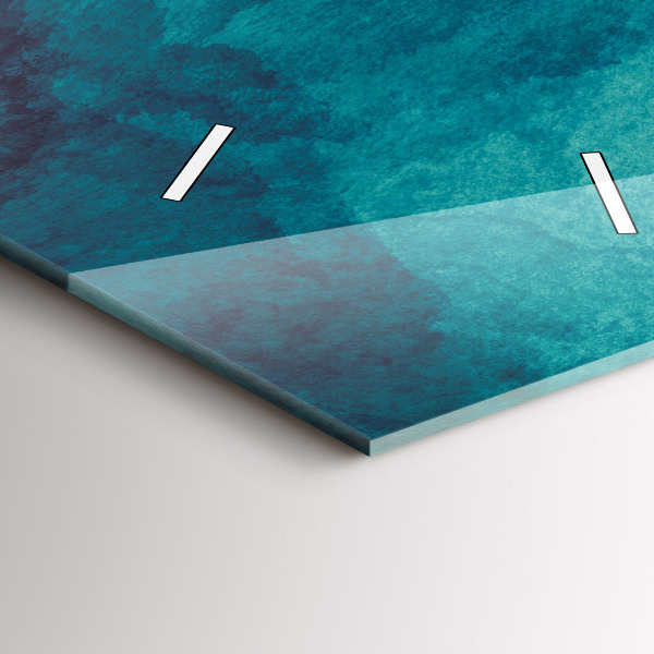 Ceas vertical de perete din sticlă Abstracția adâncimii