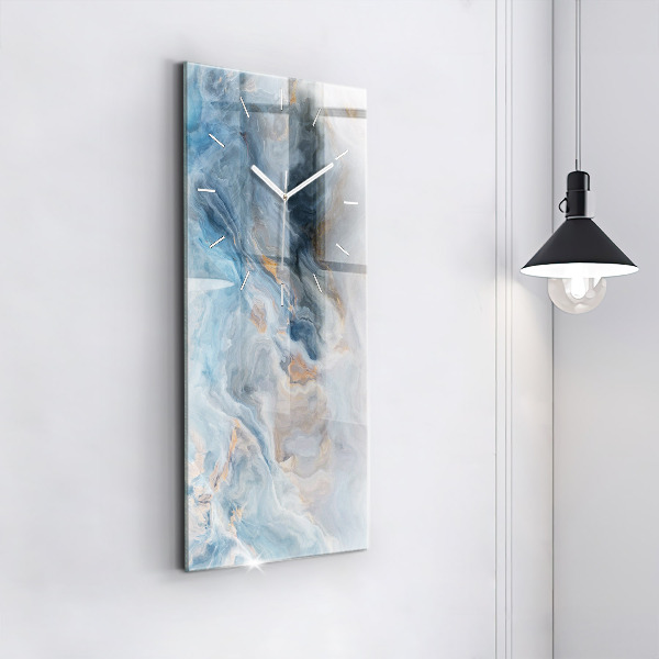Ceas vertical de perete din sticlă Model de marmură