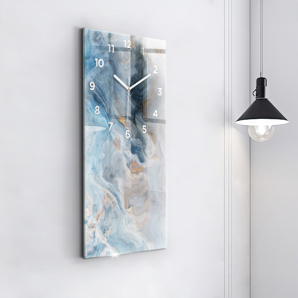 Ceas vertical de perete din sticlă Model de marmură