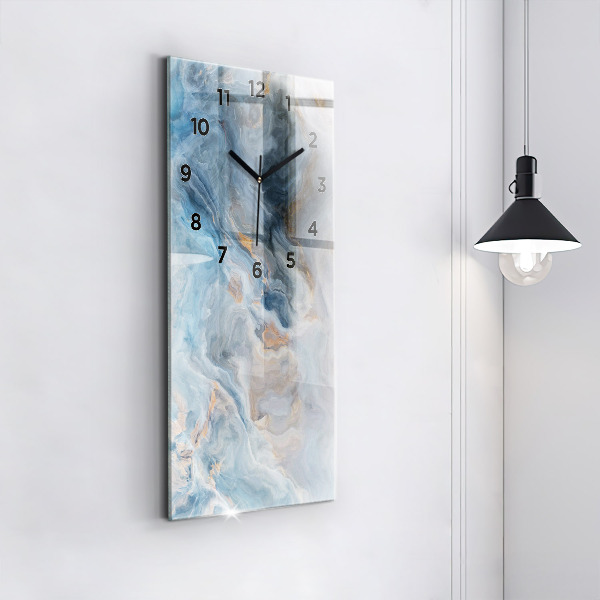 Ceas vertical de perete din sticlă Model de marmură