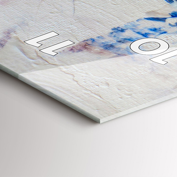 Ceas vertical de perete din sticlă Textura abstractă de vopsea