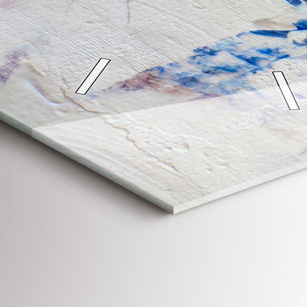 Ceas vertical de perete din sticlă Textura abstractă de vopsea