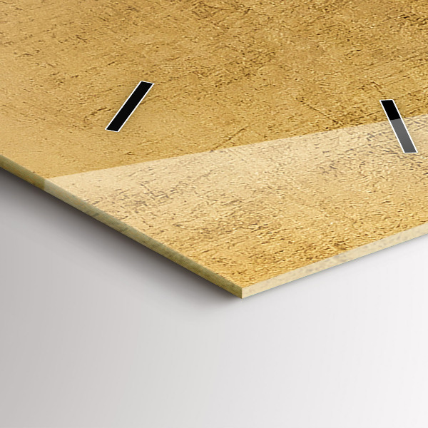 Ceas vertical de perete din sticlă Panza decorativa