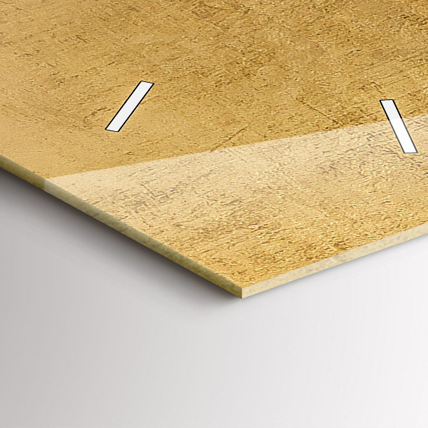 Ceas vertical de perete din sticlă Panza decorativa