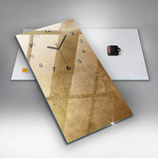 Ceas vertical de perete din sticlă Panza decorativa